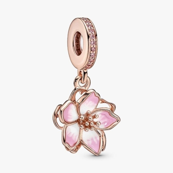 Pandora Jewelry - Pandora Cherry Blossom Dangle Charm 780667C0114k rose gold plating New